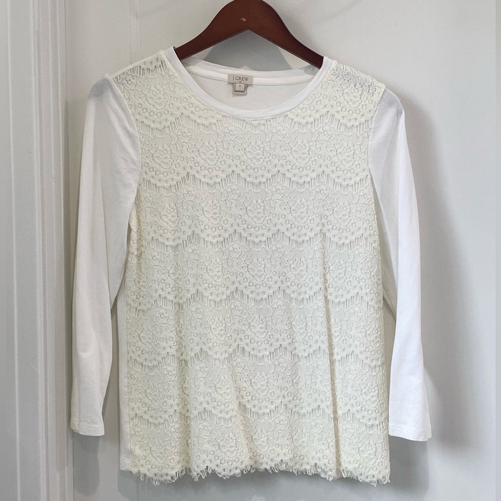Jcrew Lace tshirt